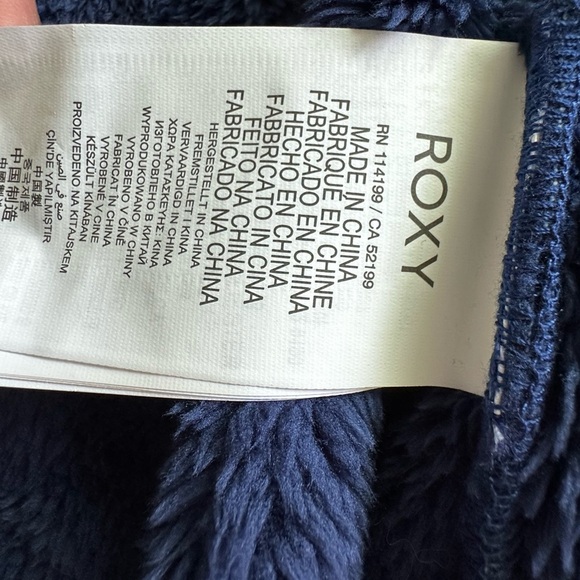 Roxy SNOW Junior's Frost Printed Fleece Jacket - large - Picture 6 of 12